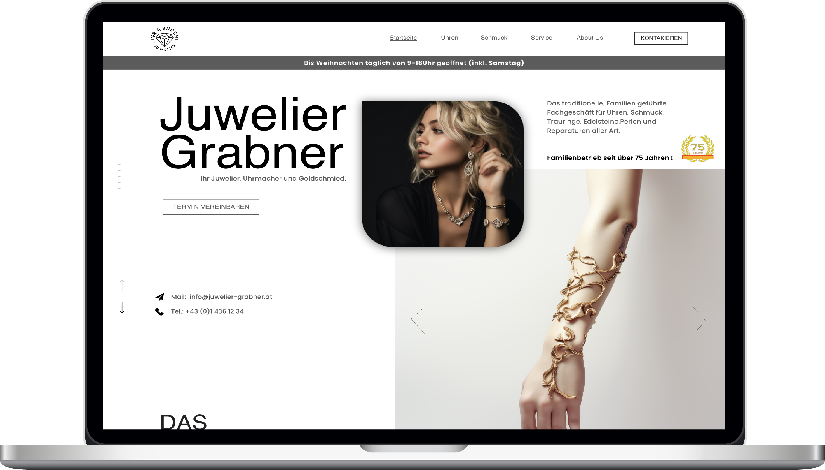 Juwelier Grabner – Projekt von Pixelia